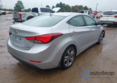 2014 Hyundai Elantra Limited from USA, damaged, VIN 5NPDH4AE0EH499422